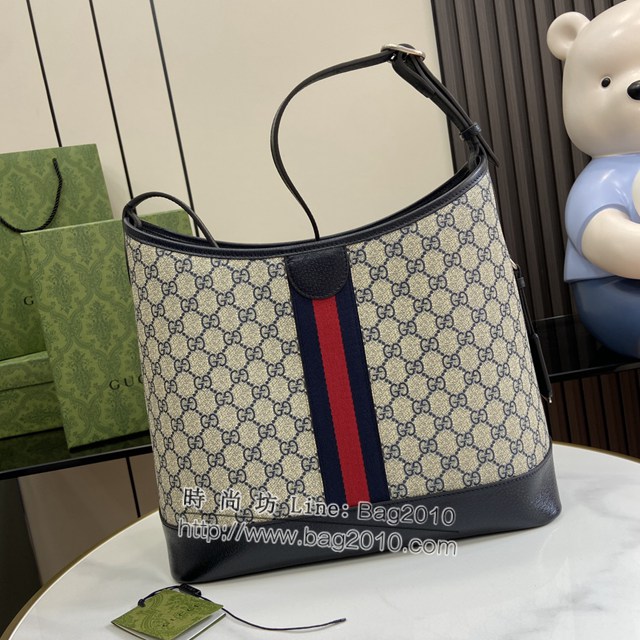 Gucci專櫃古馳最新款Ophidia系列GG中號肩背包水桶包 jh2226型號：781392